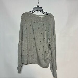Z Supply Gray Dot Pullover